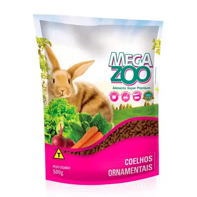 Ração para Coelhos Ornamentais Megazoo 500g