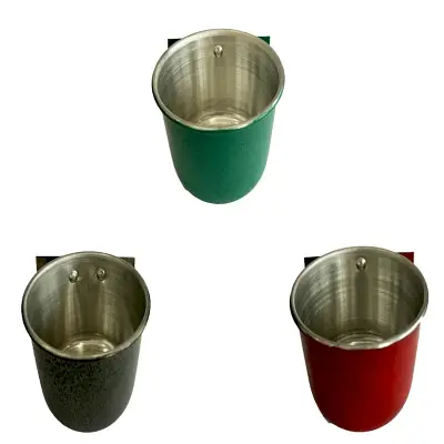 Caneca Para Pássaros Com Aba Colorida Tudo Pet Grande
