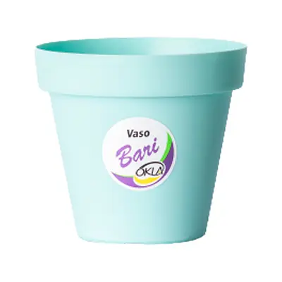 Vaso Okla Bari Azul Acqua para Jardim