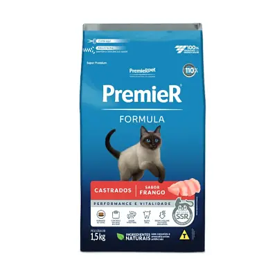 PremieR Formula Gatos Castrados Sabor Frango 1,5kg