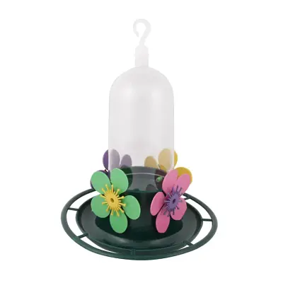 Bebedouro Beija-Flor com Poleiro Jel Plast Verde 250ml