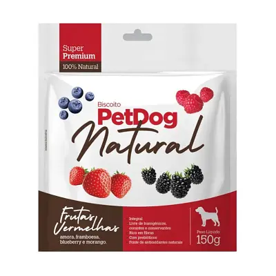 Biscoito para Cães Pet Dog Natural Frutas 150g