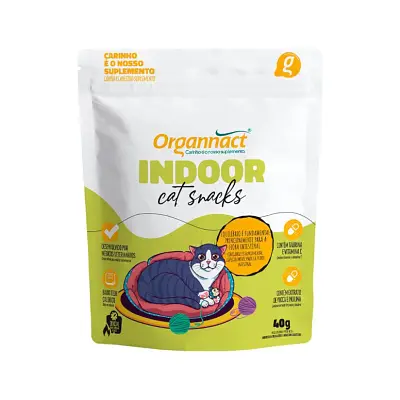 Petisco Organnact Indoor Cat Snacks