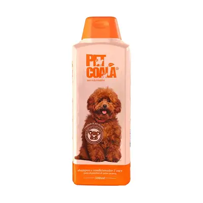 Shampoo e Condicionador Cães 2 em 1 Pelos Escuros Pet Coala 500mL