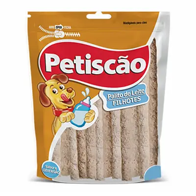 Osso Cães Petiscão Palito de Leite Fino 100g