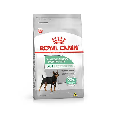 Ração Royal Canin Mini Cuidado Digestivo para Cães Adultos de Porte Pequeno a Partir de 10 Meses de Idade