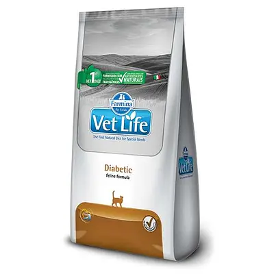 Ração Vet Life Natural Diabetic para Gatos Adultos