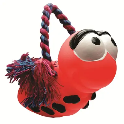 Brinquedo LCM Cães Vinil Abelha e Corda Azul