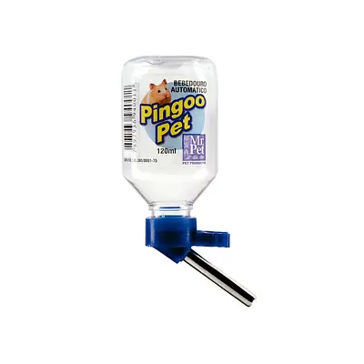 Bebedouro Tudo Pet Azul com Bico Inox para Roedores