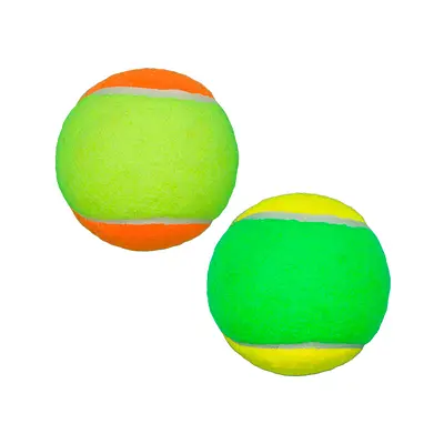 Brinquedo LCM Cães Bola Tenis Bicolor Amarelo e Verde