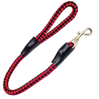 Guia Roliça AMF Cães Xadrez Vermelho e Preto