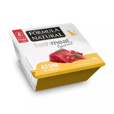 Ração Úmida Fórmula Natural Fresh Meat Gourmet Patê Gatos Atum 40g