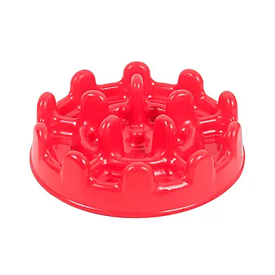 Comedouro Lento e Funcional Pet Games PetFit Vermelho para Cães e Gatos