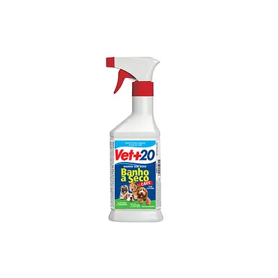 Banho a Seco Vet +20 Para Gatos - 250ml