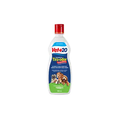 Shampoo Vet + 20 Tira Odor Para Cães e Gatos
