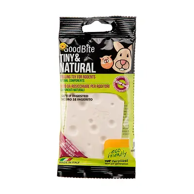 Brinquedo Ferplast Goodbite Tiny & Natural Para Roedores Queijo