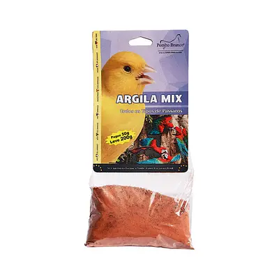 Argila Mix Pombo Branco para Pássaros 50 g