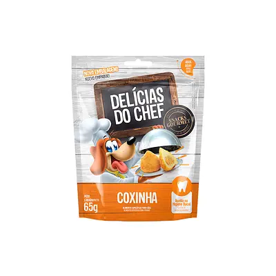 Snack Petitos Para Cães Chef Sabor Coxinha - 65g