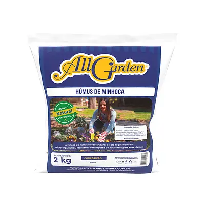 Adubo All Garden Humus de Minhoca 2kg
