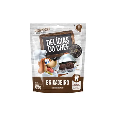 Snack Petitos Para Cães Chef Sabor Brigadeiro - 65g