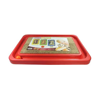 Brinquedo Arranhador Furacão Pet Cat Relax Vermelho para Gatos - M
