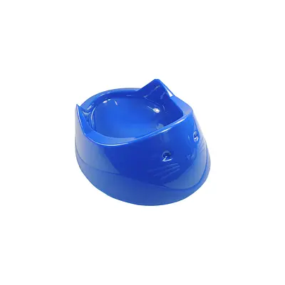 Comedouro para Gato Cara de Gato 200ml Azul - Furacão Pet