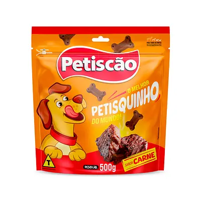 Snack Petisquito para Cães sabor Carne