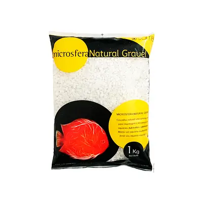 Substrato Soma Para Aquário Pebble White - 1kg