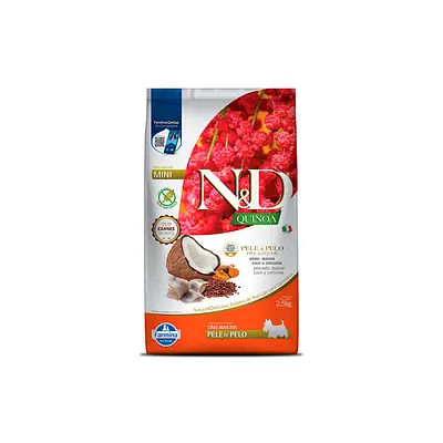 Ração Quinoa N&D para Cães Skin & Coat sabor Peixe