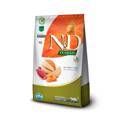 Ração Pumpkin N&D para Gatos Adultos Sabor Pato