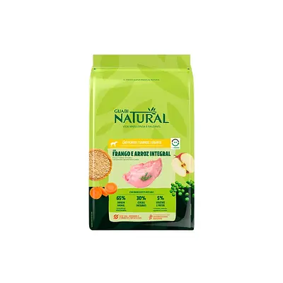 Ração Guabi Natural para Cães Filhotes de Porte Grande e Gigante Sabor Frango e Arroz Integral