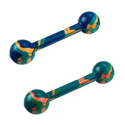 Brinquedo LCM Halteres de Borracha para Cães - Cores Sortidas
