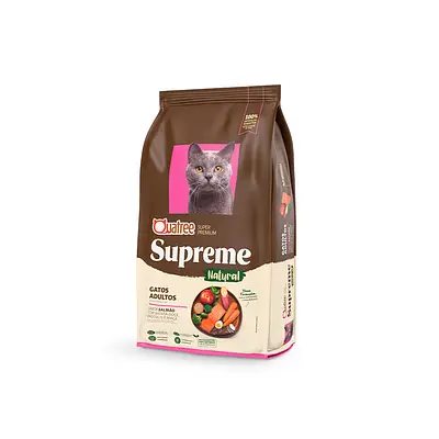 Ração Quatree Supreme para Gatos Adultos Sabor Salmão e Batata Doce