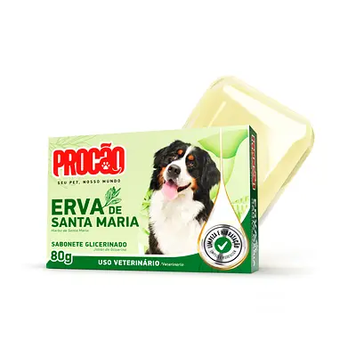 Sabonete Procão para Cães Erva de Santa Maria 80 g