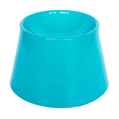 Comedouro Alto Pet Games Cat Eat Verde Água para Gatos