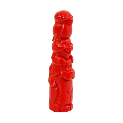 Brinquedo Mordedor Pet Games Totem Nylon Vermelho para Cães