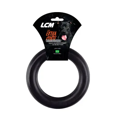 Brinquedo LCM Anel Maciço de Borracha Extraforte para Cães