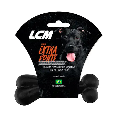 Brinquedo Osso Borracha Extra Forte LCM para Cães