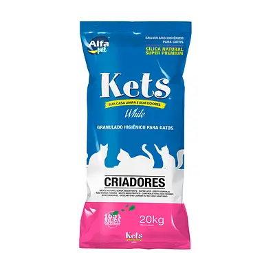 Areia White Kets para Gatos