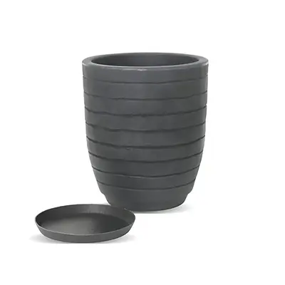 Vaso Vasart Relevo Antique Preto