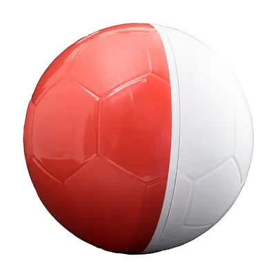 Brinquedo Amicus Crazy Ball Vermelho e Branco para Cães