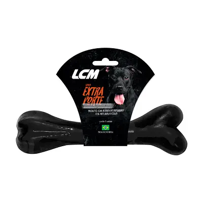 Brinquedo Osso Borracha Extra Forte LCM para Cães Grande