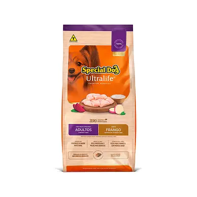 Ração Special Dog Ultralife para Cães Adultos Raças Pequenas Sabor Frango e Arroz