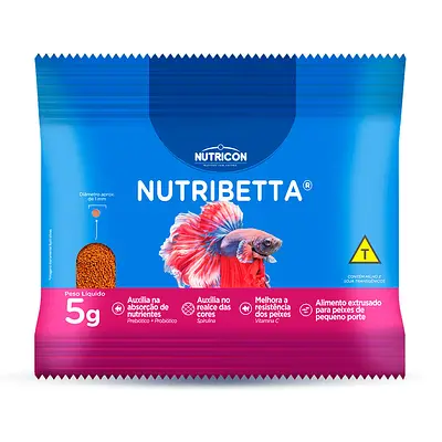 Ração Nutricon Nutribetta para Peixes 5g