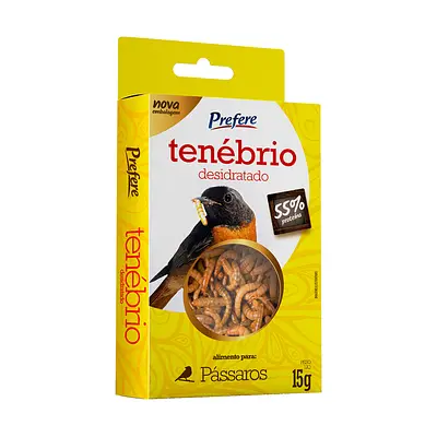 Alimento para Pássaros Tenébrio Desidratado Prefere