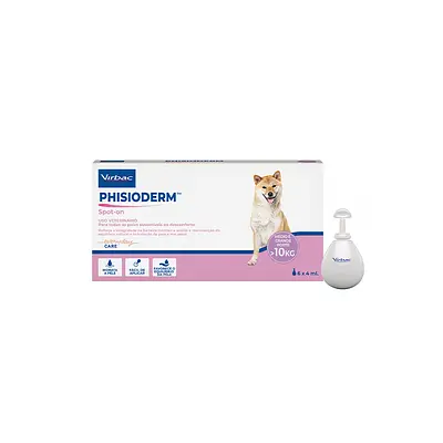 Hidratante Virbac Phisioderm Spot On S.I.S 4ml para Cães Acima de 10kg