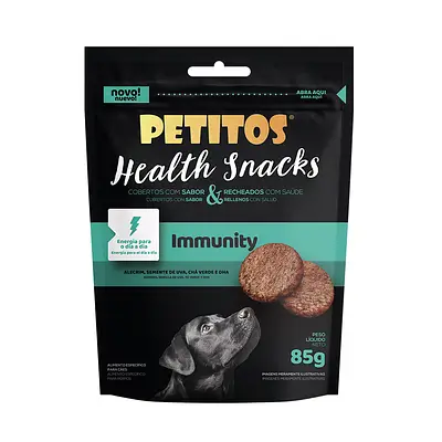 Snack Petitos Health Immunity para Cães 85g