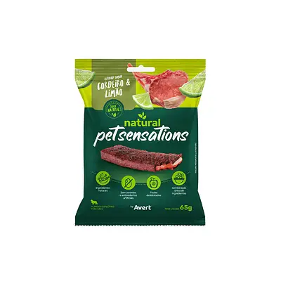 Snack Petitos Pet Sensations para Cães Sabor Cordeiro e Limão
