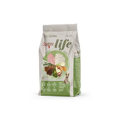 Ração Quatree Life para Cães Filhotes de Porte Médio e Grande Sabor Frango e Arroz