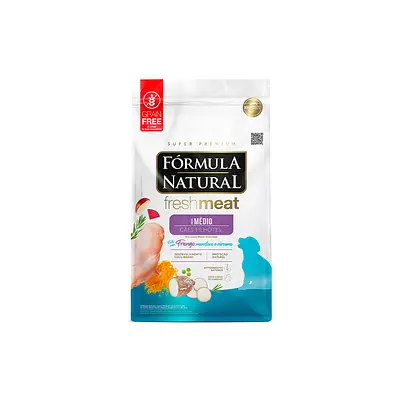 Ração Fórmula Natural Fresh Meat para Cães Filhotes de Médio Porte Sabor Frango